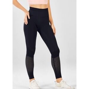 FABLETICS  Womens Sz Medium Black High Waisted Seamless Mesh Legging